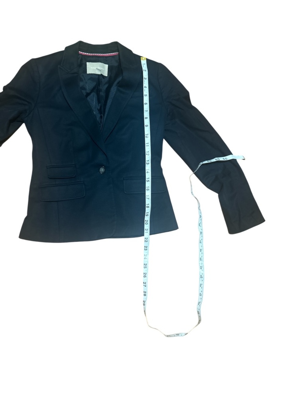 Banana Republic Navy Blue One Button Blazer Women’s Size 2 Stretch Career Jacket - Picture 10 of 10